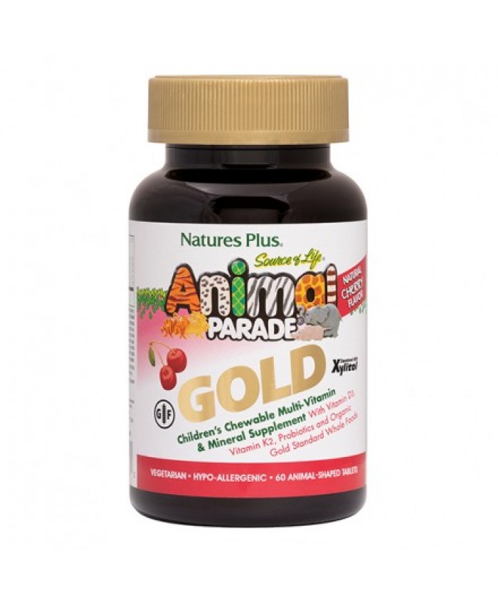 Nature's Plus Animal Parade Gold Cherry 60 Μασώμενες Ταμπλέτες
